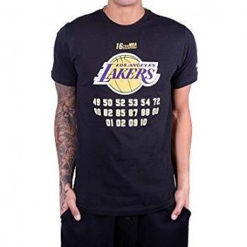 New Era NBA Team Champion tee Loslak Camiseta, Hombre, Black, XL
