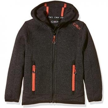 CMP chaqueta polar para niños, todo el año, niño, color Negro - Nero Mel/Antracite, tamaño 15 años