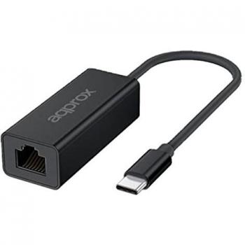 Approx Adaptador USB-C a RJ-45 - Transferencia Rapida hasta 2.5 Gbps - Cable de 17cm
