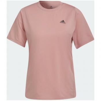 Camiseta de Manga Corta Adidas Run Fast para hombre en color rosa