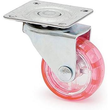 RUEDA GIRATORIA Ø38 POLIAMID ROSA H50 PLÁSTICO TEKER