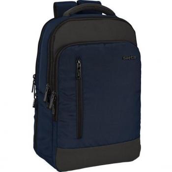 Mochila para Portátil 15.6 + Compartimento para Tablet + Puerto USB Safta Business Color Azul Oscuro 29x44x15cm