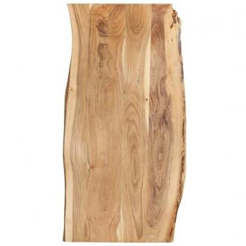 Superficie de mesa madera maciza de acacia 118x(50-60)x2,5 cm Marrón