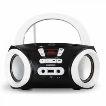 BOOM-50N NEGRO BT 4.0 2X2W FM REPRODUCTOR USB/MP3 Radio CD FONESTAR