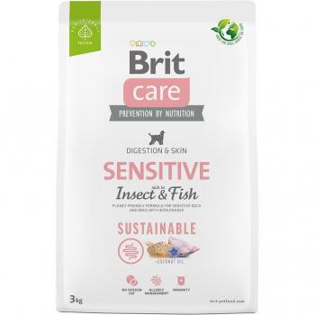 Brit Care Sustainable Sensitive con Pescado e Insectos - 3 kg