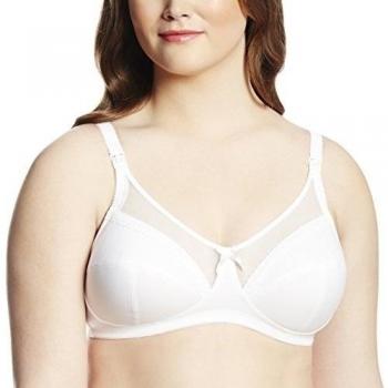 Royce Nursing Charlotte White Wirefree Maternity Bra 822 28H UK