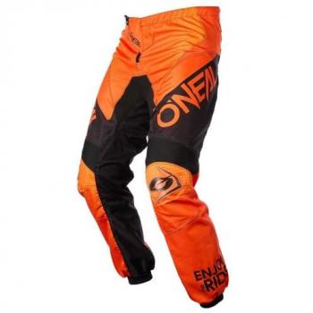 Pantalones de Motocross Oneal Matrix Ridewear Naranja y Negro Talla 32