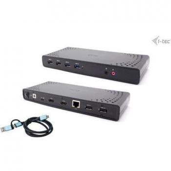 i-tec USB 3.0 / USB-C / Thunderbolt Dual Display Docking Station + Power Delivery 85W