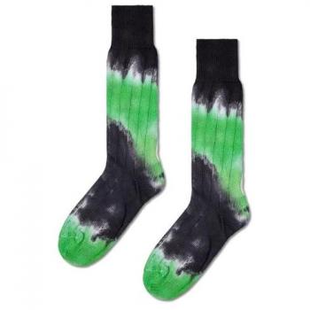 Calcetines Happy Socks Just Bee Crew Verde Negro Blanco 36-40