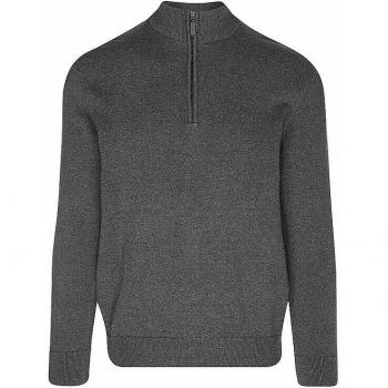 Barbour Avoch Charcoal Marl Men's 2X-Large Quarter Zip Sweater