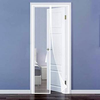 QH-Shop Mosquitera Puertas, Mosquitera Magnética Automático para Puertas Cortina de Sala de Estar la Puerta del Balcón Puerta Corredera de Patio 90 x 210cm