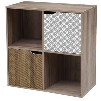 Estantería Librería Kerkio Diseño Geométrico Moderna 60x29x60 cm