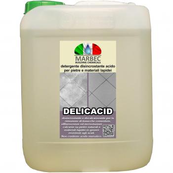 Marbec - DELICACID 5LT | Detergente desincrustante ácido para piedra y cerámica