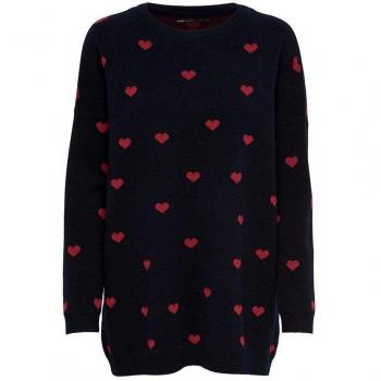 Onlsabina L-S Long Pullover Kn - M, Night Sky