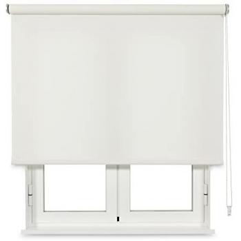 Estor Enrollable Traslúcido Chela Blanco 90x250cm - Fabricado en España - Garantía 5 Años