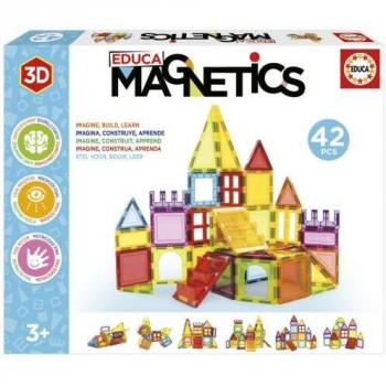 Puzzle Magnetics 42 Piezas Educa - Juego de Bloques Magnéticos para Niños