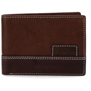 Pepe Jeans New Doors Tarjetero, 11 cm, 0.09 Litros, Marrón