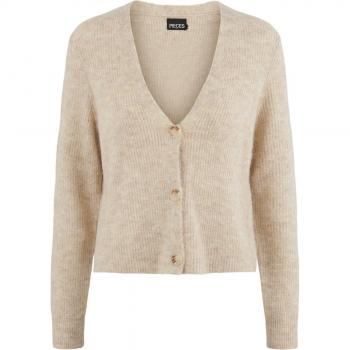 Cardigan corto de mujer Pieces Ellen con escote en V y botones