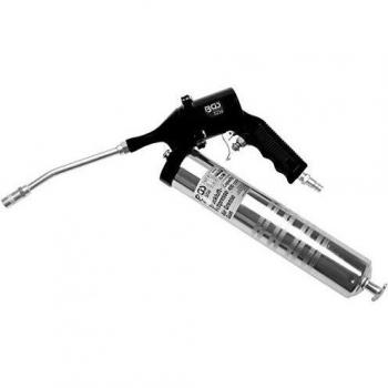 Pistola de engrase neumática BGS 400 cm³ con boquilla rígida y flexible