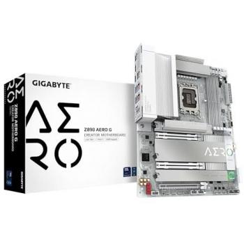 Placa Base GIGABYTE Z890 AERO G - Compatible con Procesadores Intel Core Ultra (Serie 2), VRM 16+1+2 Fases, Hasta 8800MHz DDR5 (OC), 1xPCI