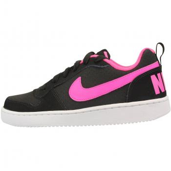 Nike Court Borough Low (GS), Zapatillas de Baloncesto para Niñas, Negro (Black / Pink Blast), 36 EU