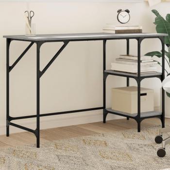 Escritorio gris Sonoma 120x50x75cm Metal y madera multicapa