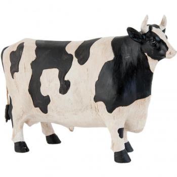 Clayre & Eef 63186 decorativa Decoración figura Vaca Blanco y Negro gefleckt 24 x 7 x 17 cm
