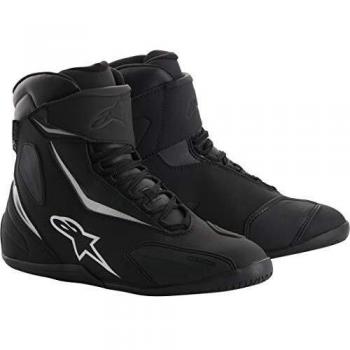 Alpinestars Fastback 2 Drystar Waterproof Motorcycle Shoes - Black White (Size 46)