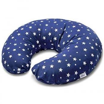 Niimo Cojin Lactancia Bebè Funda Cojin 100% Algodòn Extraíble y Lavable Almohada Multifuncional para Madre y Bebé Relleno de Fibra de Poliéster