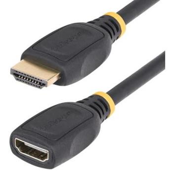 StarTech.com 6.6ft (2m) HDMI 2.0 Extension Cable High Speed HDMI Port Saver Cable 4K 60Hz HDMI Male to Female Extension Adapter Cord
