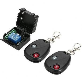 OWSOO 1CH Transmisor Receptor de Relé 433Mhz DC 12V Inalámbrico Módulo de Interruptor Control Remoto Universal y Transmisor RF