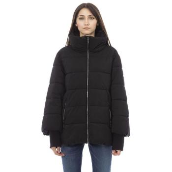 Baldinini Trend Black Polyamide Jacket & Coat - 3XL