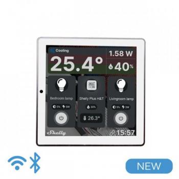 Panel de control inalámbrico Shelly Wall Display Blanco