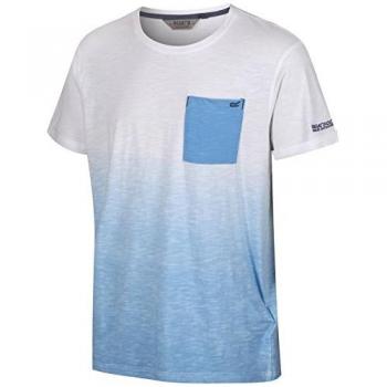 Regatta de Hombre Tyren Camisetas/Polos/Chaleco, Hombre, Color Powdbl/White, tamaño Large