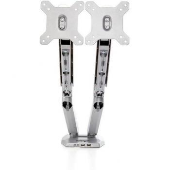 StarTech.com Desk Mount Dual Monitor Arm with USB & Audio