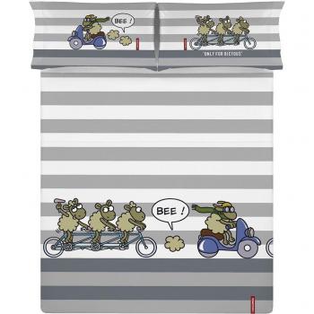 Sábana encimera TAMDEM SCOOTER 100% algodón 144 hilos