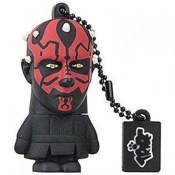Tribe Star Wars Pendrive - Memoria USB Flash Drive 2.0, de goma, de 8 GB con llavero, diseño Darth Maul