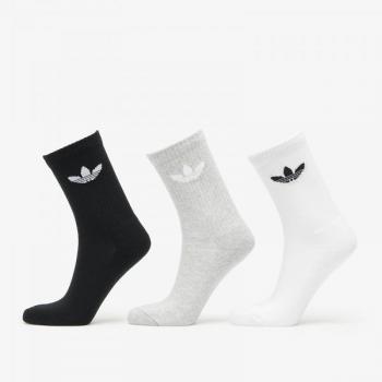 Calcetines Adidas Solid Crew 3 Pack Unisex - Blanco - Talla: 37-39