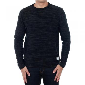 Jersey Jack&Jones Hombre S Negro 12128056 JCOBURNS KNIT CREW NECK BLACK/KNIT FIT
