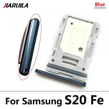 Bandeja SIM para Samsung S20 FE y S21, ranura para tarjeta SIM y tarjeta SD, adaptador con pin, 10 piezas de repuesto