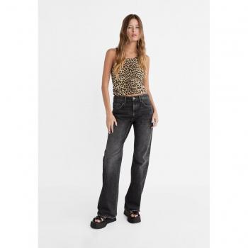 Stradivarius Straight-fit jeans in Black denim