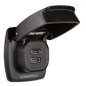 Conector Doble de Carga USB-C Flip Pro Max Scanstrut Compatible con Smartphones