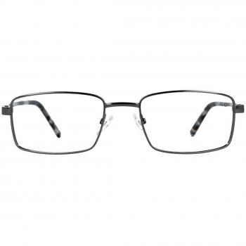 Gafas Recetadas para Hombre - Armazón Completo Rectángulo Metal Gunmetal - Gafas Anti-Azules - SmartBuy Collection