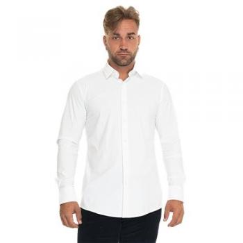 BOSS Slim Fit White Dress Shirt for Men Size 42