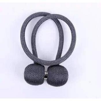 Yicswull Imán para Cortinas con Detalle de Bola de Gancho para Abrazaderas de Cortina, Hebillas Cuerda, Set de 2