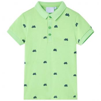 Polo infantil verde neón 92