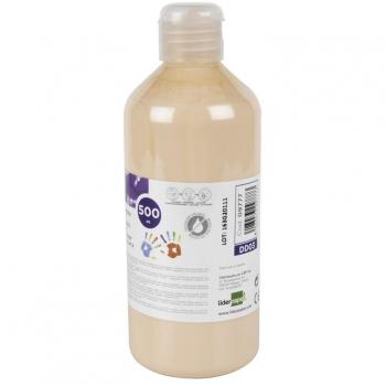 Pintura para dedos Liderpapel, botella de 500 ml, color carne, referencia DD03/09777