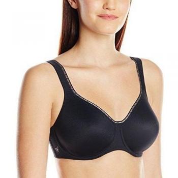Rosa Faia Twin Firm Underwire Bra in Black - Seamless Comfort, Plus Size 40E