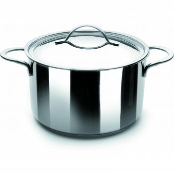 Noah Ibili - Olla de Acero Inoxidable con Tapa, 16 cm