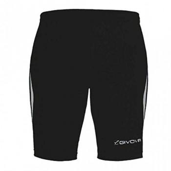Mallas Cortas Running Givova para Hombre en Color Negro